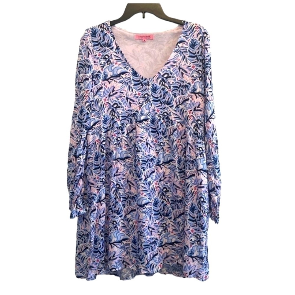NWT Simply Southern size S baby doll dress Leaf S V neck